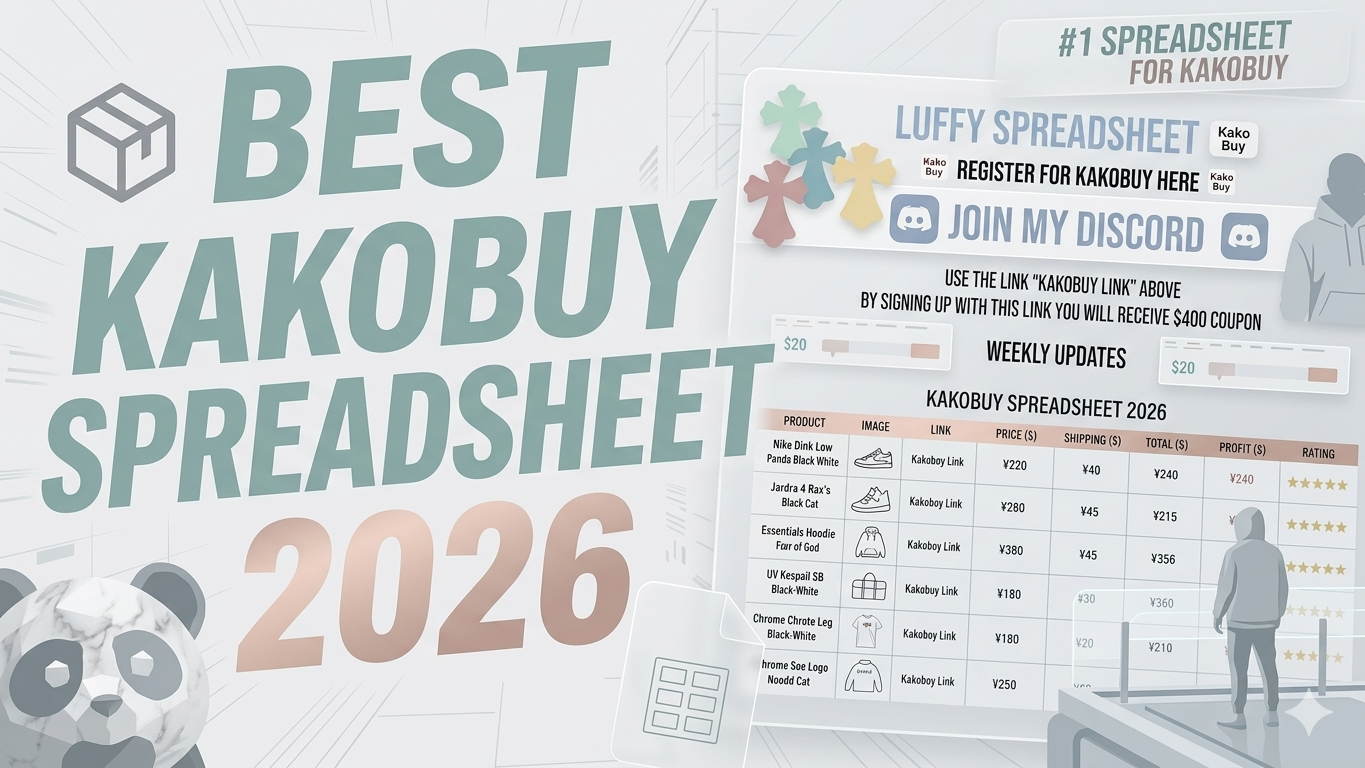 Kakobuy Spreadsheet 2026: The Smarter Way to Find Quality Products